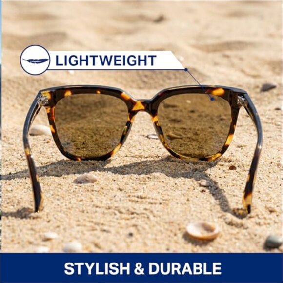Polarized Sunglasses with Acetate Temples, Cat Eye Frames, UV Protection main image 6